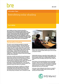 Retrofitting solar shading (IP 3/17)