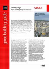 Climate change - impact on building design and construction (GG 63)