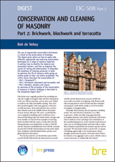 Conservation and cleaning of masonry - Part 2: Brickwork, blockwork and terracotta  <B>(DOWNLOADABLE VERSION)</B>