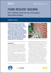 Flood-resilient building: Part 2 - Building in flood-risk areas and designing flood-resilient buildings (DG 523-2)