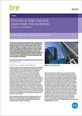Fire risk in high-rise and super high-rise buildings: Prevention and mitigation (DG 533)