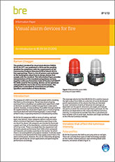 Visual alarm devices for fire: an introduction and guide to BS EN 54-23 <B>PDF Download</B>