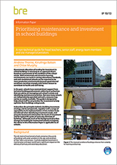 Prioritising maintenance and investment in school buildings (IP 10/13)