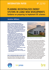 Planning decentralised energy systems in large new developments: Guidance on preparing to implement DE schemes  ><b>(Downloadable version)</b>