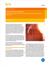 External fire spread  - Supplementary guidance to BR 187 incorporating probabilistic and time-based approaches<br> (IP 3/16) <b>DOWNLOAD</B>