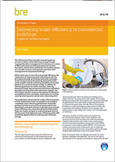 Delivering water efficiency in commercial buildings: A guide for facilities managers (IP 6/14)