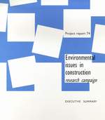 Environmental issues in construction - research campaign. Executive summary