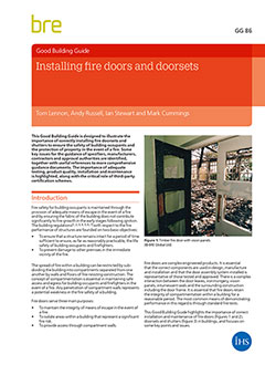 Installing fire doors and doorsets (GG 86)