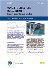 Concrete structure management: Owners? guide to good practice