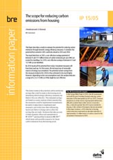 The scope for reducing carbon emissions from housing  <B>(Downloadable version)</B>