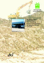 Business data for recycling: Business planning guidance for aggregate recycling companies