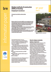 Modern methods of construction (MMC) in housing. Part 3: Designing for manufacture. <B> (Downloadable version)</B>