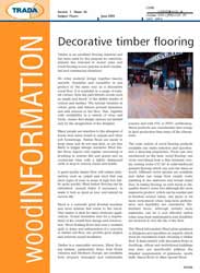 Decorative timber flooring