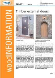 Timber external doors