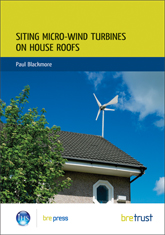 Siting micro-wind turbines on house roofs