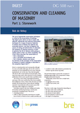 Conservation and cleaning of masonry: Part 1. Stonework