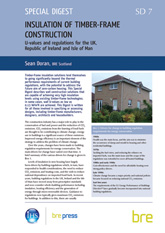 Insulation of timber-frame construction - U-values and regulations for the UK, Republic of Ireland and Isle of Man