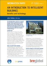 An introduction to intelligent buildings: Part 1 - Benefits and technology