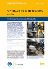 Sustainability in foundations<br>A review