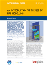 An introduction to the use of fire modelling<br><b>(Downloadable version)</b>