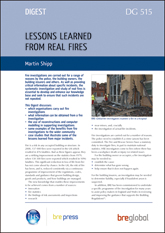 Lessons learned from real fires