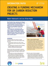 Creating a funding mechanism for UK carbon reduction projects <B>(Downloadable version)</B>