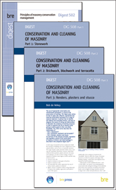 Conservation and cleaning of masonry - Set of 4 BRE Digests (AP 291)