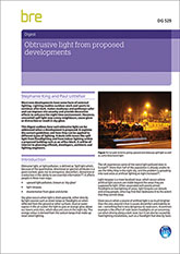 Obtrusive light from proposed developments