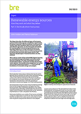 Renewable energy sources: how they work and what they deliver: Part 3: Electrically driven heat pumps (DG 532/3)