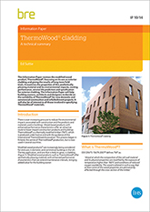 ThermoWood cladding: A technical summary (IP 10/14)