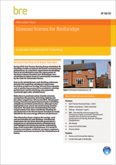 Greener homes for Redbridge: Sustainable refurbishment of 19 dwellings (IP 16/13)
