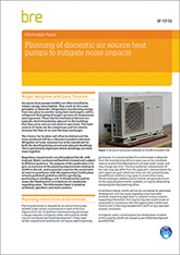 Planning of domestic air source heat pumps to mitigate noise impacts (IP 17/13)