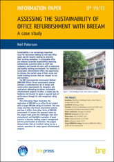 Assessing the sustainability of office refurbishment with BREEAM: A case study
