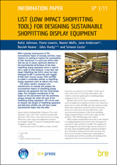 LIST (Low Impact Shopfitting Tool) for designing greener shopfitting display equipment