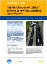The performance of district heating in new developments: Application guidance