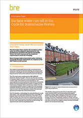 Surface water run-off  in the Code for Sustainable Homes<BR>(IP 6/13) <B>DOWNLOAD</B>