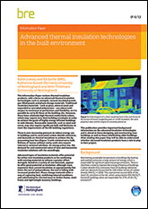 Advanced thermal insulation technologies in the built environment - Downloadable version
