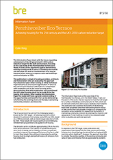 Penrhiwceiber Eco Terrace: Achieving housing for the 21st century and the UK's 2050 carbon reduction target (IP 5/14)