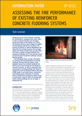 Assessing the fire performance of existing reinforced concrete flooring systems <b> Downloadable Version </b>