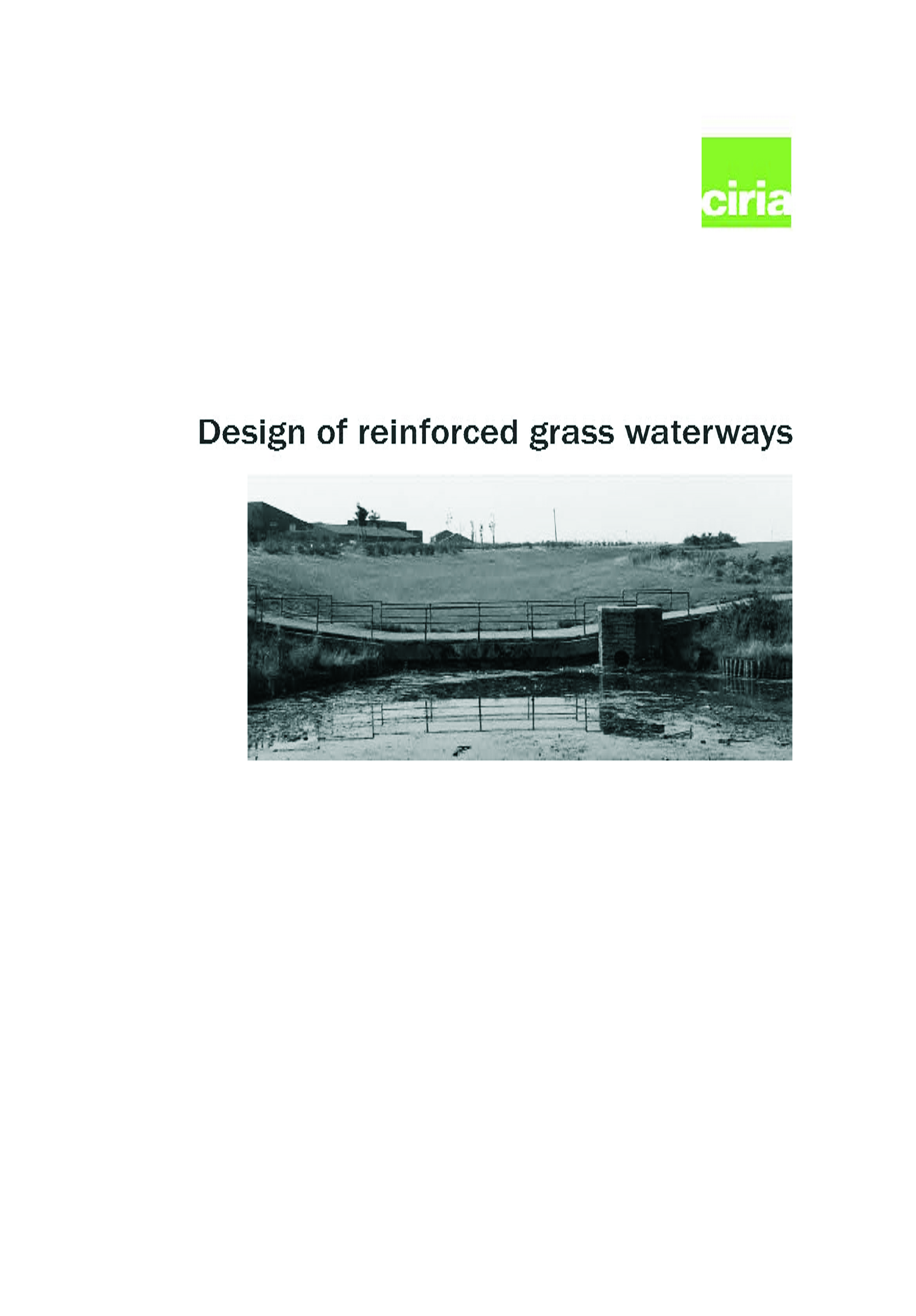Design of reinforced grass waterways