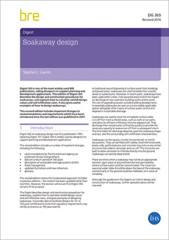 Soakaway design<BR> (DG 365 - 2016) <B>DOWNLOAD</B>